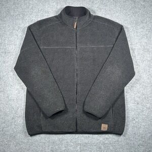 Field &‎ Stream Fleece Jacket Men's Size XL Grey Full Zip Sweater Alaska